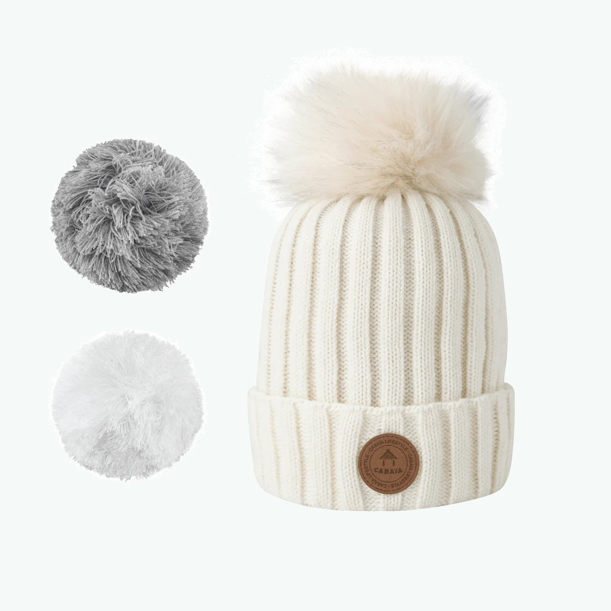 Bonnet Kir Royal Blanc - Polaire - Cabaia - 