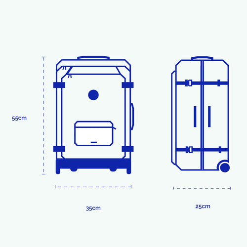 Valise souple 2 roues small Reykjavik - Cabaia -  - Cabaia