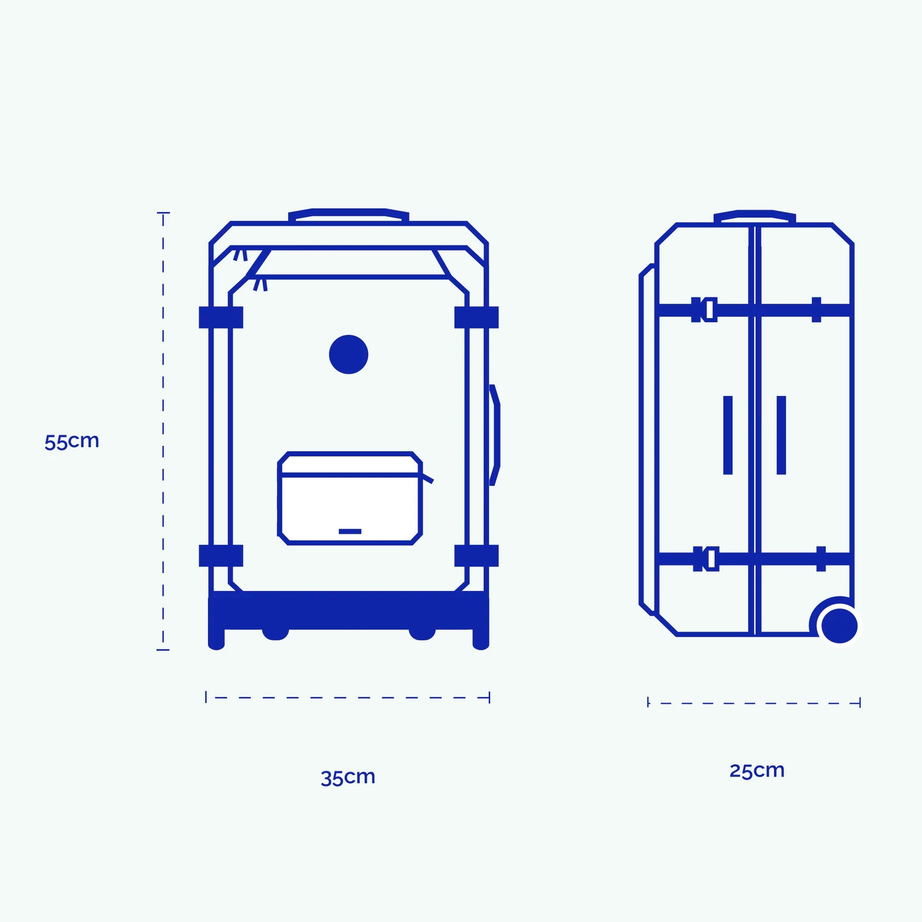Valise souple 2 roues small Cagliari - Cabaia - 