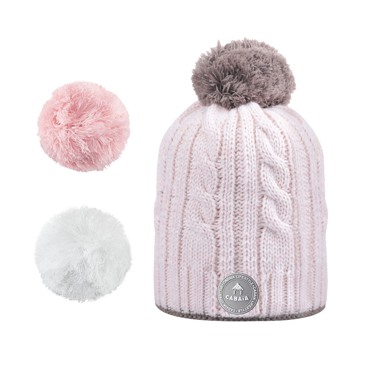 Bonnet Creamy Gin Rose pâle - Cabaia - 