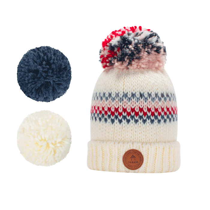 Bonnet Bamboo Cream x Rouge - Polaire - Cabaia - 