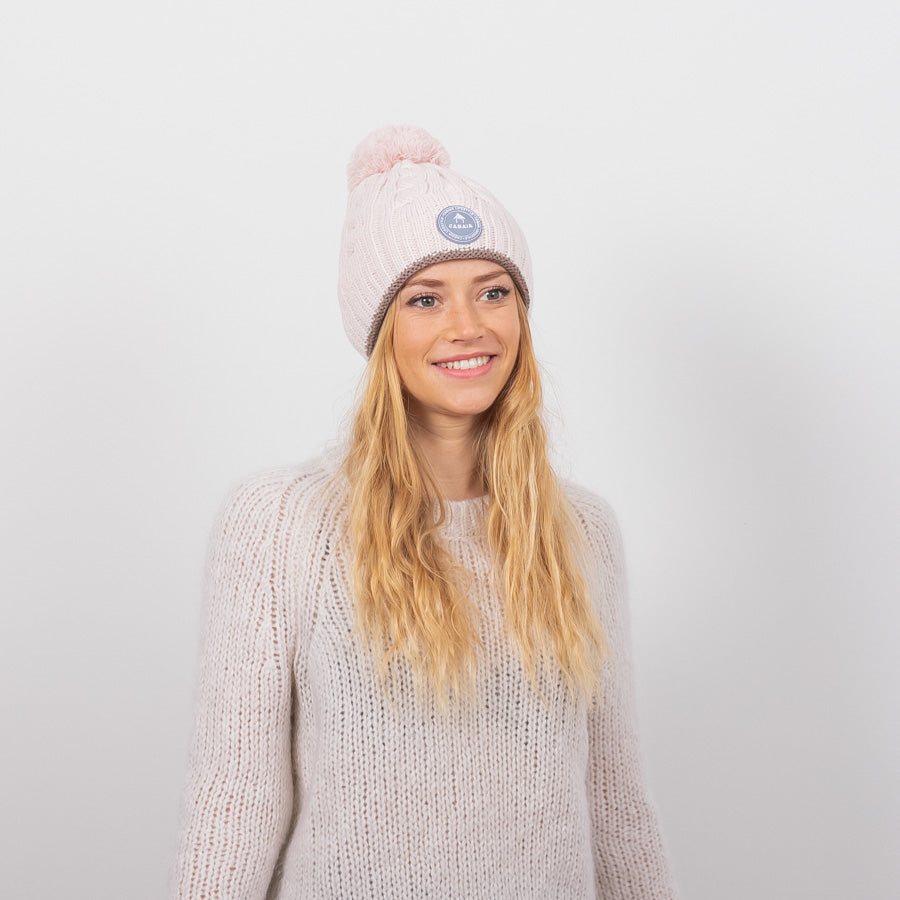 Bonnet Creamy Gin Rose pâle - Cabaia - 
