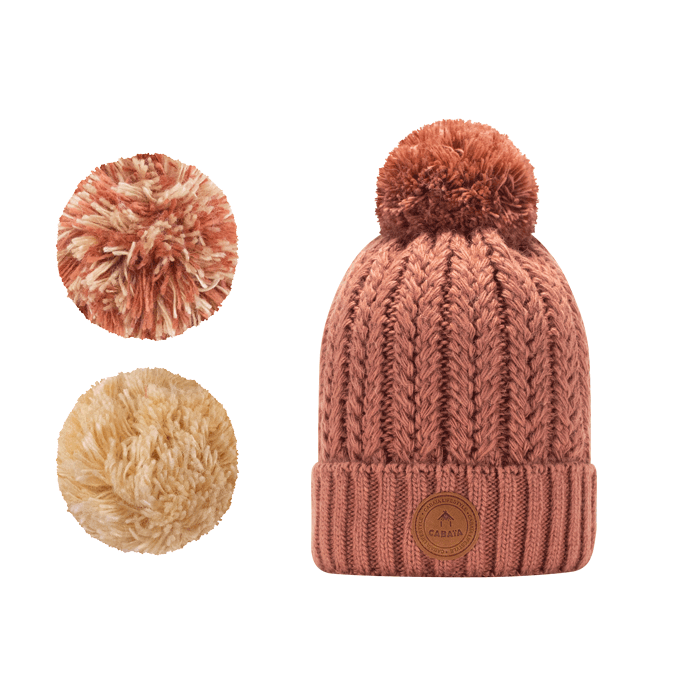 Bonnet Chocolat Chaud Vieux rose - Cabaia - 